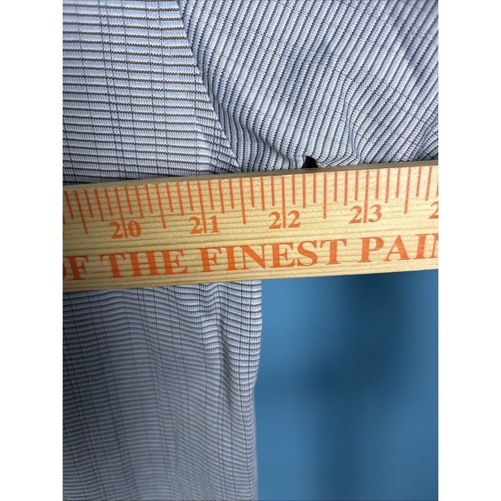 NIKE Fit-Dry TIGER WOODS COLLECTION Men's Sz L Gray Long-Sleeve Golf Polo Shirt - Picture 9 of 9